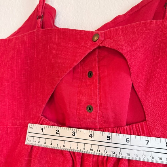 🌺 Cherry Red Cutie! Button-Front Sundress w/ Pockets – Size M🌺Preloved - Picture 15 of 16